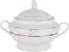 طقم سفرة بورسلان نقش رمادي السيف غاليري، 65 قطعة، دائري - أبيض product image 2
