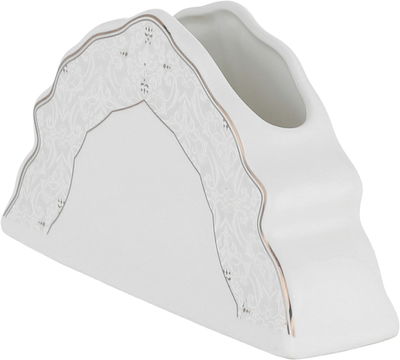 طقم سفرة بورسلان نقش رمادي السيف غاليري، 65 قطعة، دائري - أبيض product image 4