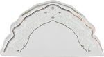 طقم سفرة بورسلان نقش رمادي السيف غاليري، 65 قطعة، دائري - أبيض product image 13