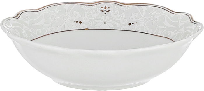 طقم سفرة بورسلان نقش رمادي السيف غاليري، 65 قطعة، دائري - أبيض product image 10