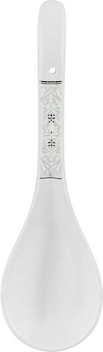 طقم سفرة بورسلان نقش رمادي السيف غاليري، 65 قطعة، دائري - أبيض product image 17