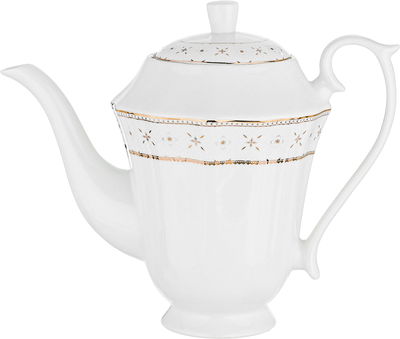 طقم سفرة بورسلان نقش ذهبي السيف غاليري، 65 قطعة، مستطيل - أبيض product image 9