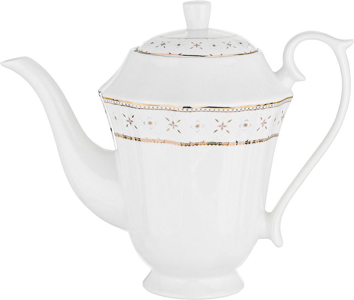 طقم سفرة بورسلان نقش ذهبي السيف غاليري، 65 قطعة، مستطيل - أبيض product image 9