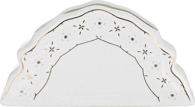 طقم سفرة بورسلان نقش ذهبي السيف غاليري، 65 قطعة، مستطيل - أبيض product image 12