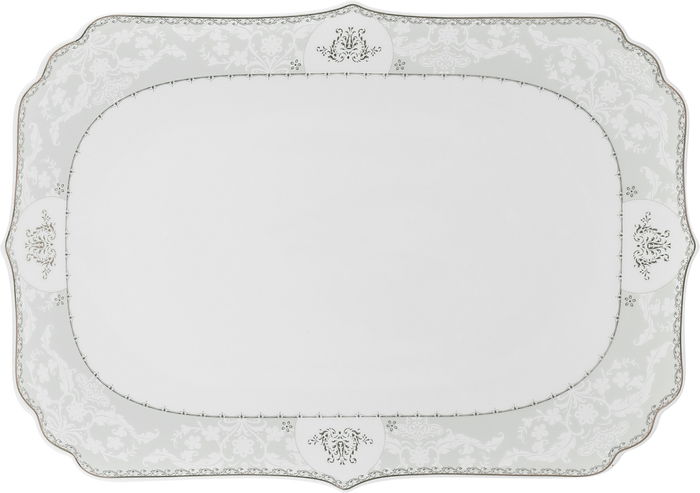 Alsaif Gallery Porcelain Dinner Set, 166 Pieces, Gold Engraving - White product image 20