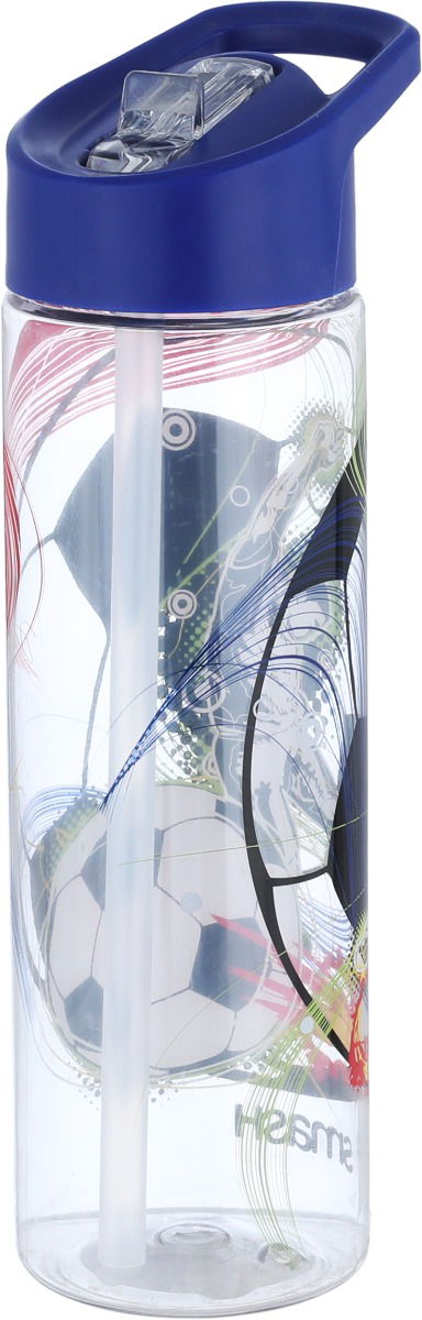 Al Saif Gallery plastic water bottle, 700 ml, ball pattern - transparent product image 2