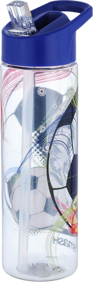Al Saif Gallery plastic water bottle, 700 ml, ball pattern - transparent product image 3