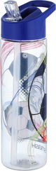 Al Saif Gallery plastic water bottle, 700 ml, ball pattern - transparent product image 3