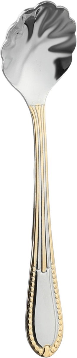 طقم ادوات مائدة ستانلس ستيل، 72 قطعة - فضي ذهبي product image 6