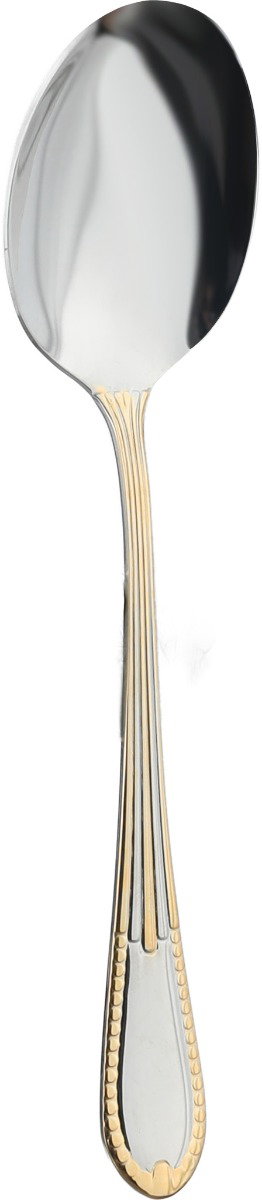 طقم ادوات مائدة ستانلس ستيل، 72 قطعة - فضي ذهبي product image 10