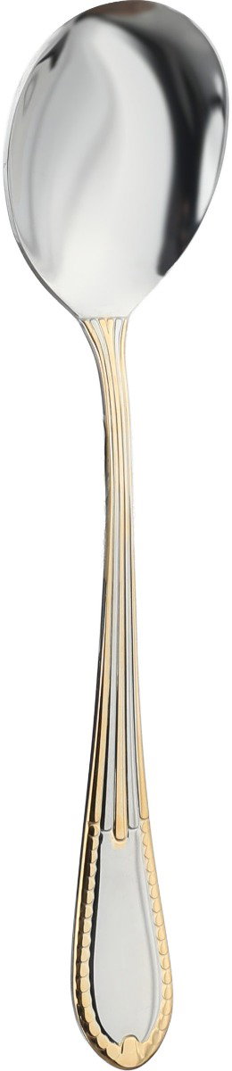 طقم ادوات مائدة ستانلس ستيل، 72 قطعة - فضي ذهبي product image 13