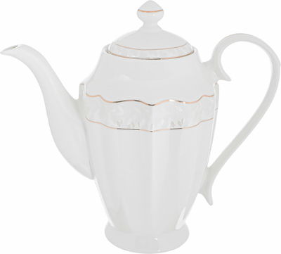 طقم سفرة بورسلان فيكتوريا السيف غاليري، 65 قطعة، منقوش، خط ذهبي - أبيض product image 2