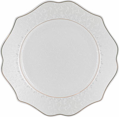 طقم سفرة بورسلان فيكتوريا السيف غاليري، 65 قطعة، منقوش، خط ذهبي - أبيض product image 15