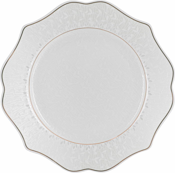 طقم سفرة بورسلان فيكتوريا السيف غاليري، 65 قطعة، منقوش، خط ذهبي - أبيض product image 15