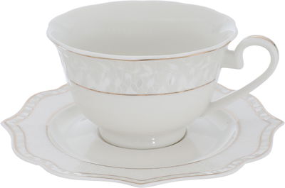 طقم سفرة بورسلان فيكتوريا السيف غاليري، 166 قطعة، منقوش، خط ذهبي - أبيض product image 5
