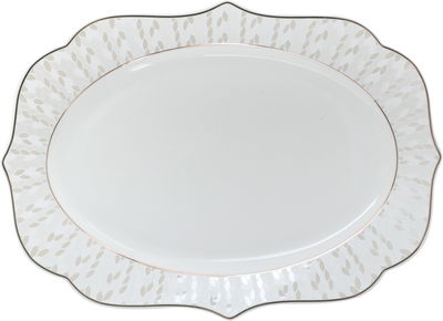 طقم سفرة بورسلان فيكتوريا السيف غاليري، 166 قطعة، منقوش، خط ذهبي - أبيض product image 20