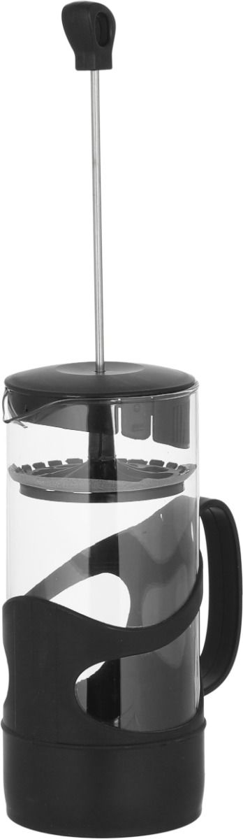 ضغاط قهوة وشاي زجاج بلاستيك هيرفين،1 لتر - اسود شفاف product image 2