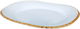 Al Saif Gallery Glass Dessert Dish, 27 X 27 X 2.5 Cm - Clear Gold product image 1