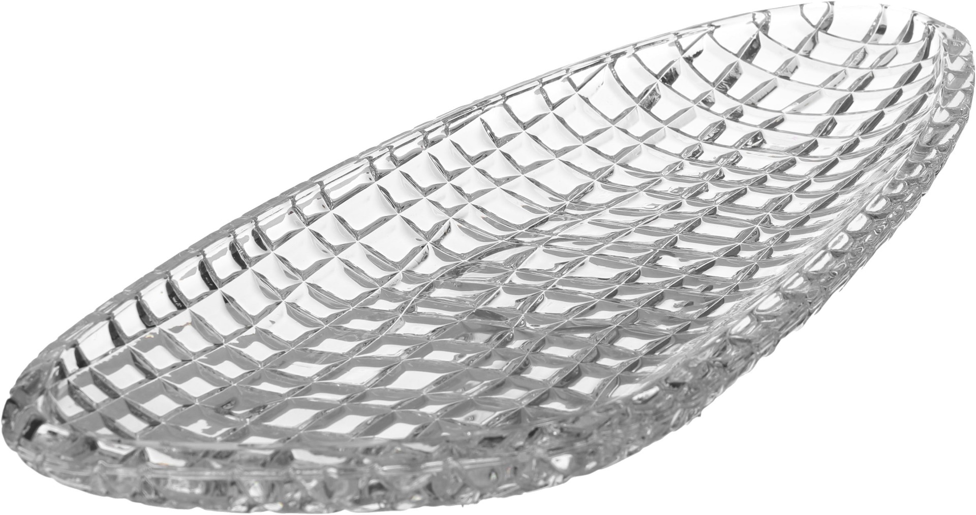 Al Saif Gallery Max Glass Serving Plate, 44X17.2 Cm, Oval - Transparent product image 2