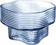Al Saif Gallery Glass Dessert Serving Dish, 16.8 X 16.8 X 11 Cm - Light Blue product image 2