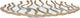 Al Saif Gallery Glass Dessert Dish, 27 X 27 X 3 Cm, Round - Clear Gold product image 2