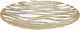 Al Saif Gallery Glass Dessert Dish, 27 X 27 X 3 Cm, Round - Clear Gold product image 3