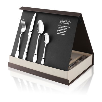 طقم أدوات مائدة استيل السيف غاليري، 24 قطعة - فضي product image 2