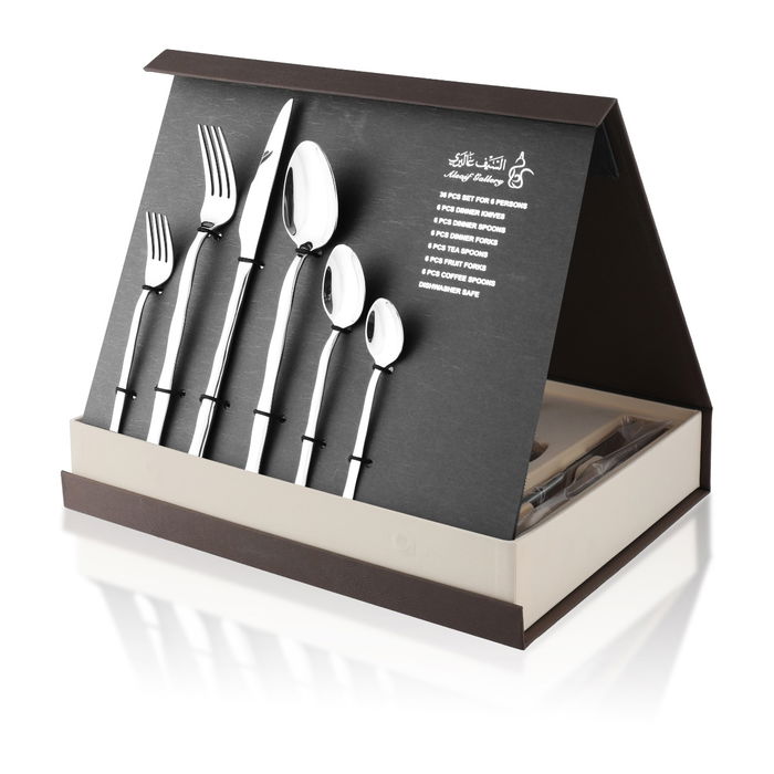 طقم ملاعق استيل السيف غاليري، 36 قطعة - فضي product image 2