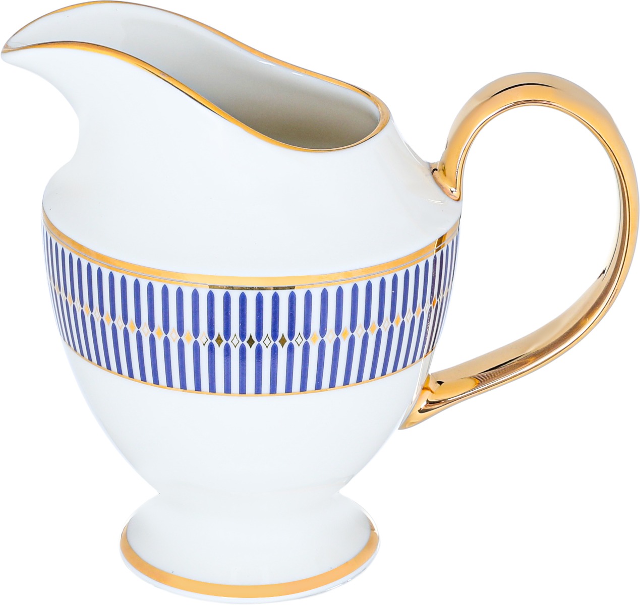 Al Saif Gallery porcelain dining set, 60 pieces - white and blue product image 11