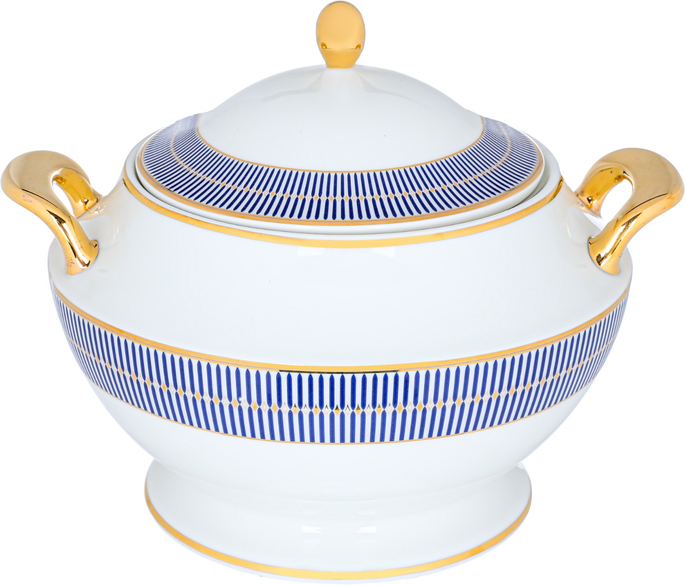 Al Saif Gallery porcelain dining set, 60 pieces - white and blue product image 7