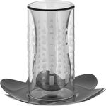 طقم بيالات وفناجين زجاج السيف غاليري، 18 قطعة، مع صحون استيل - اسود فضي product image 2
