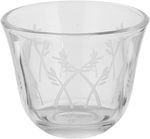 Al Saif Gallery Glass Cups and Saucers Set, 18 Pieces, with Stainless Steel Saucers - Clear Silver product image 2
