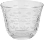 Al Saif Gallery Glass Cups and Saucers Set, 18 Pieces, with Stainless Steel Saucers - Clear Silver product image 3