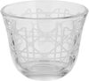 Al Saif Gallery Glass Cups and Saucers Set, 18 Pieces, with Stainless Steel Saucers - Clear Silver product image 3