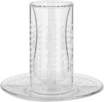 Al Saif Gallery Glass Cups and Saucers Set, 18 Pieces, with Saucers - Clear product image 3