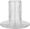 Al Saif Gallery Glass Cups and Saucers Set, 18 Pieces, with Saucers - Clear product image 2