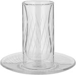Al Saif Gallery Glass Cups and Saucers Set, 18 Pieces, with Saucers - Clear product image 2