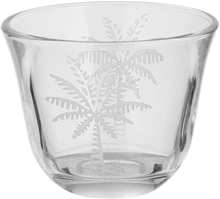 Al Saif Gallery Glass Cups and Saucers Set, 18 Pieces, with Saucers - Clear product image 2