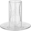 Al Saif Gallery Glass Cups and Saucers Set, 18 Pieces, with Saucers - Clear product image 3