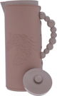 Al Saif Gallery Royal 7T thermos, 1 liter, leather covered, horse engraving, glass inner case, plastic outer case - Cappuccino product image 4