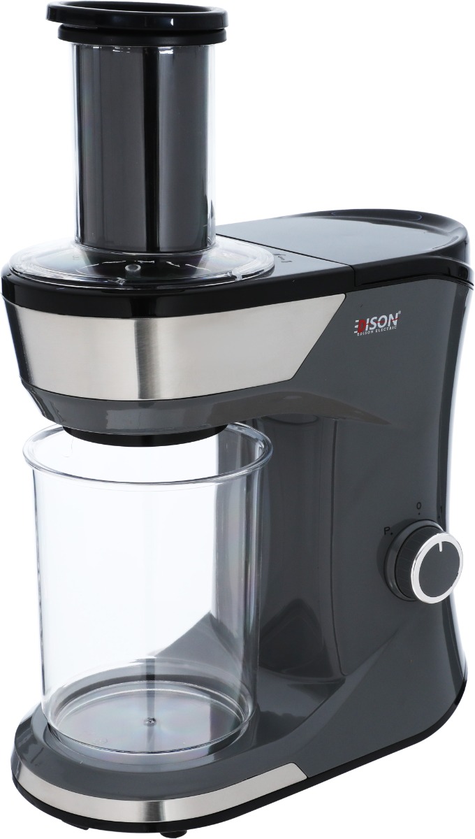 محضر طعام + خلاط إديسون، 0.6 لتر، 300 واط ، سرعتين - رمادي غامق product image 3