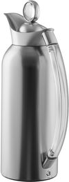 Al Saif Gallery Thuraya Thermos Set, 1/1 Liter, Glass Inner Material, Transparent Handle, Press Lid - Silver product image 4