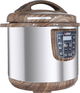 Edison Electric Pressure Pot, Granite Inner Pot, 1000 watt, 6L, 10 Cooking Functions, GT601-W/WD1 - Wood Brown product image 3