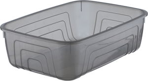 طقم حافظات تخزين طعام بلاستيك هيرفين، 5 قطع، مستطيل - رمادي غامق product image 4