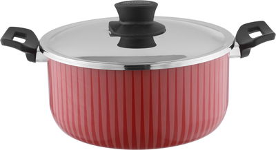 طقم قدور المنيوم تيفال نيوفلون، 4 قدور، 3 ملاعق - أحمر product image 2