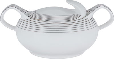 طقم تقديم سفرة بورسلان دانيا، 75 قطعة، منقوش - أبيض product image 3