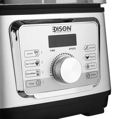 خلاط سماش إديسون، 1600 واط، 2 لتر، 6 وظائف، 6 شفرات، HS-606C - فضي product image 4