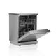 Edison WQP12-5201M Dishwasher, 6 Programs, 12 Place Settings, 1760-1930 Watts - Silver product image 3