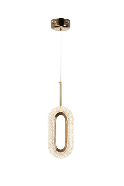 Meshkati modern pendant lighting, oval, 6 watts, 3000 Kelvin - gold product image 3