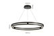 ثريا مودرن دائرية مشكاتي، 3000 كلفن، 55 واط، ألومنيوم أكريليك، LED - إسود product image 2